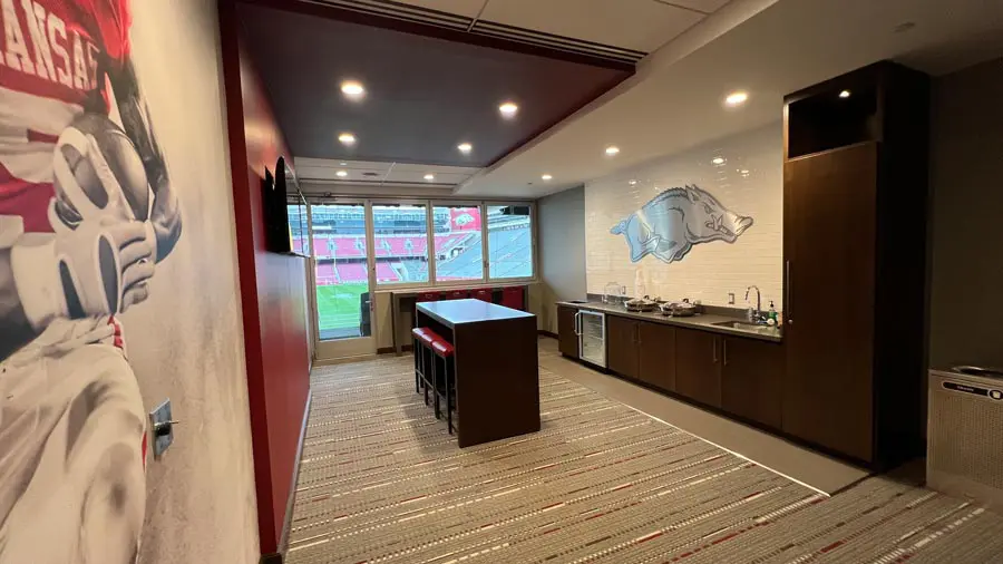 Inside of 64 club suite